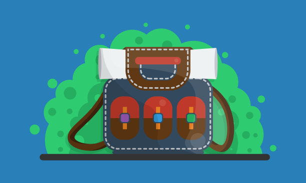 背包的背景是自然森林和图片下载