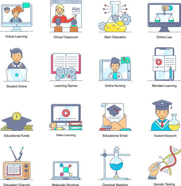 包学习平面图标图片下载