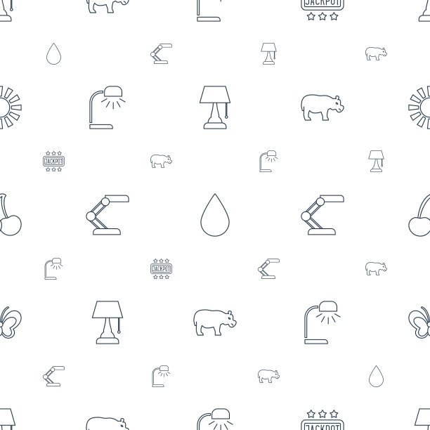 明亮的图标图案无缝白色背景图片下载