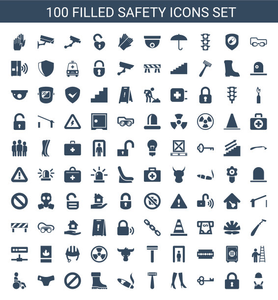 100个安全图标图片下载