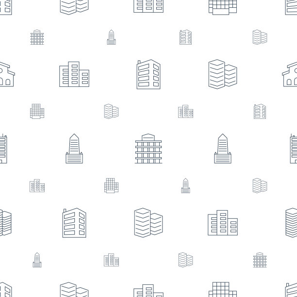 总部图标图案无缝白色图片下载