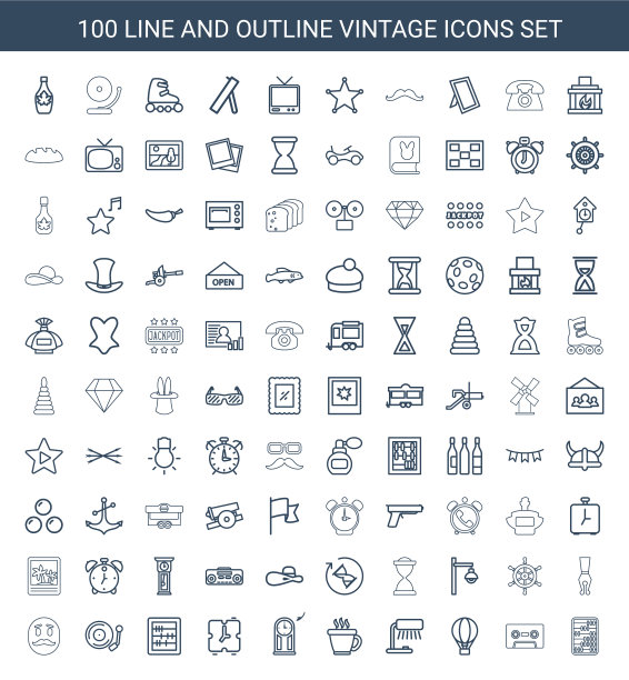 100年份的图标图片下载