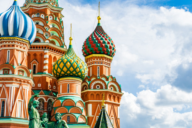 莫斯科的圣巴西尔大教堂。图片下载