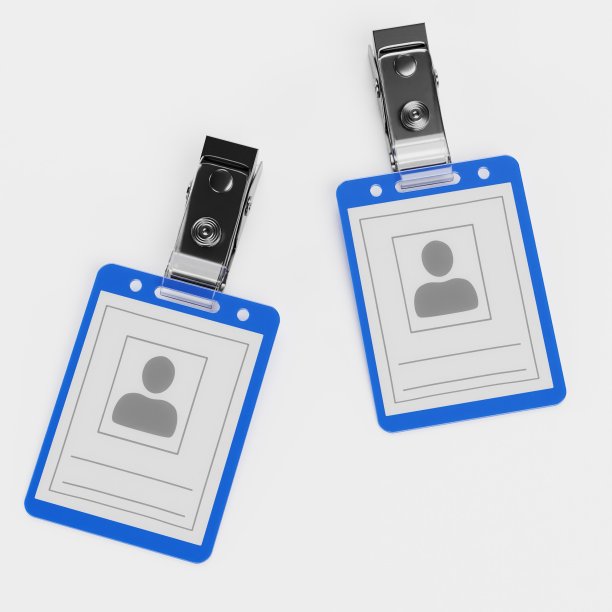 姓名徽章的逼真3D渲染图片下载