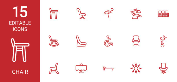 15把椅子图标图片下载