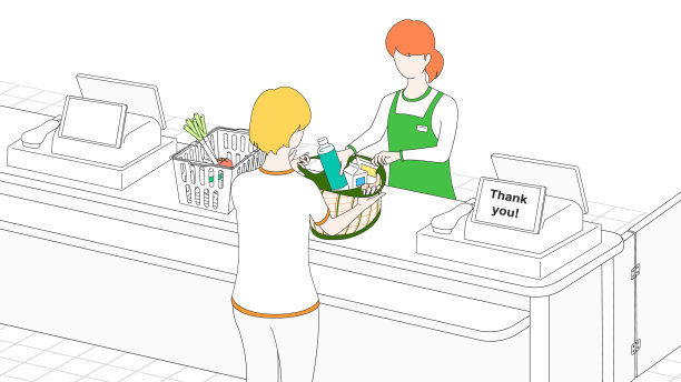 妇女带来环保可重复使用的购物袋图片下载