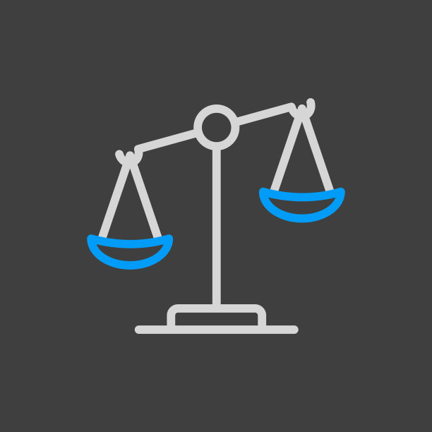 法律尺度矢量图标，正义轮廓图标图片下载