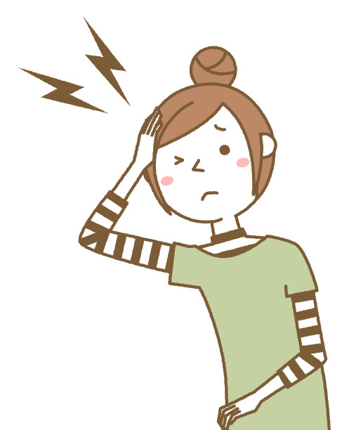 一个头疼的年轻女人图片下载