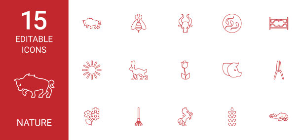 15个自然图标图片下载