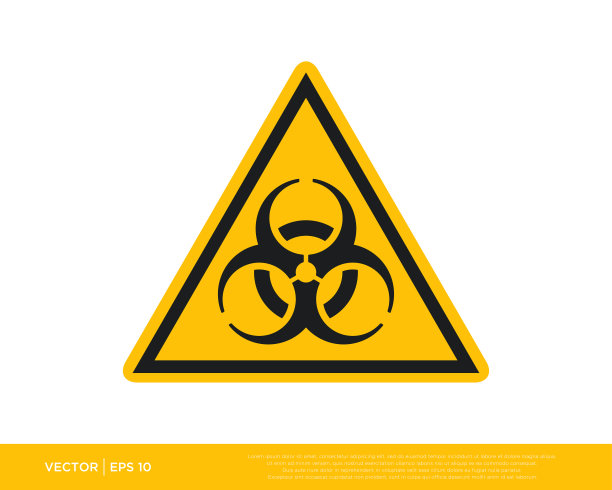 生物危害标志符号图标矢量插图EPS 10图片下载