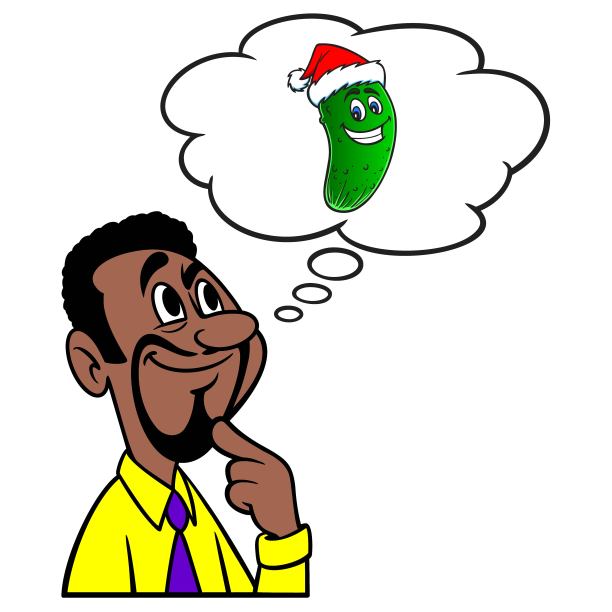 想着圣诞腌黄瓜的男人图片下载