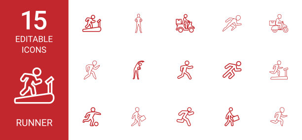 跑步者的图标图片下载