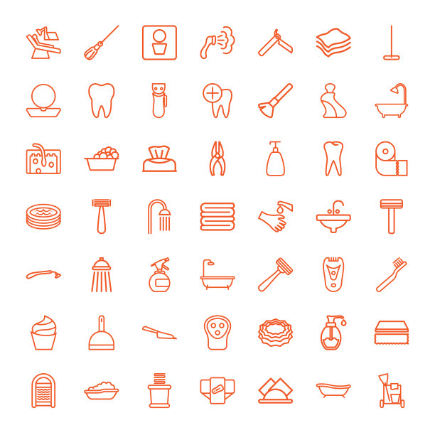 49卫生图标图片下载