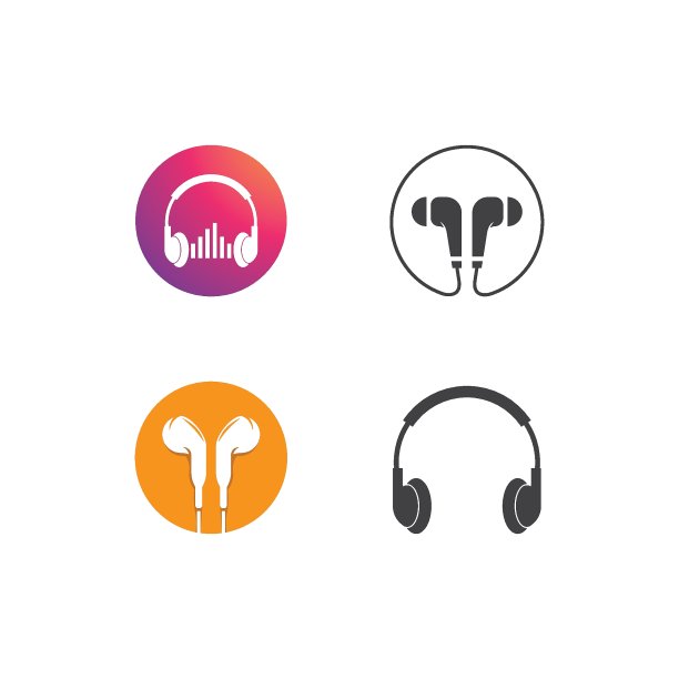 耳机图标矢量图片下载