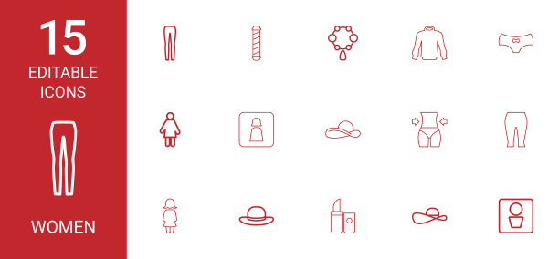 15位女性图标图片下载