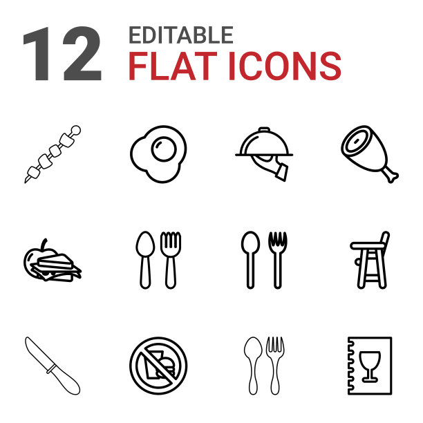 12个午餐图标图片下载