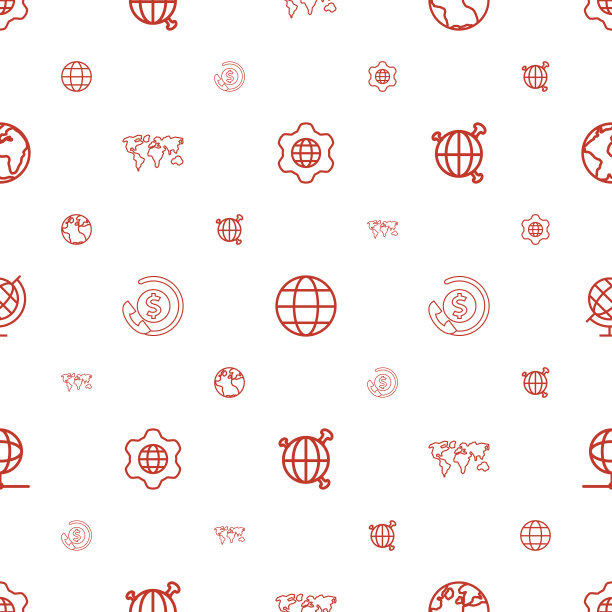 美国图标图案无缝白色背景图片下载