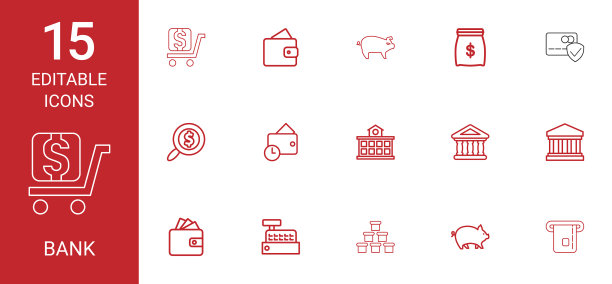 15个银行图标图片下载