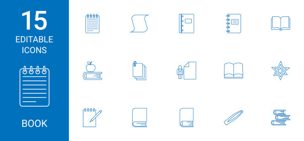15本书图标图片下载
