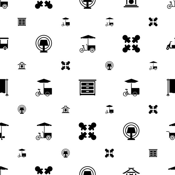 站图标图案无缝白色背景图片下载