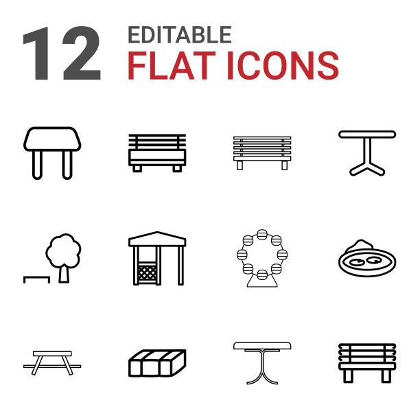 12个公园图标图片下载