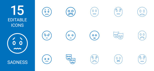 15悲伤图标图片下载