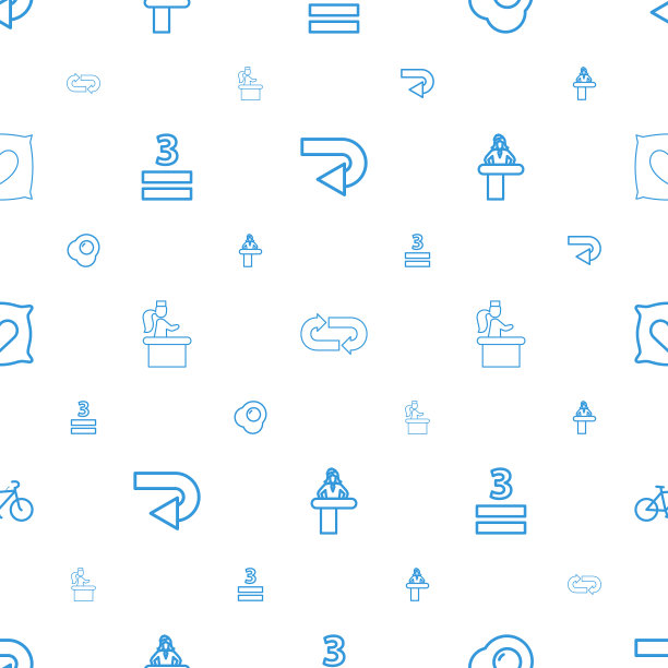 在图标模式上无缝的白色背景图片下载