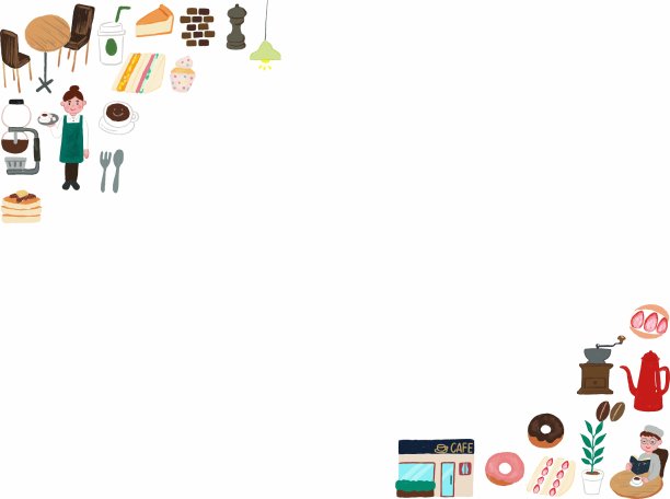 斜线咖啡店图标框架图片下载