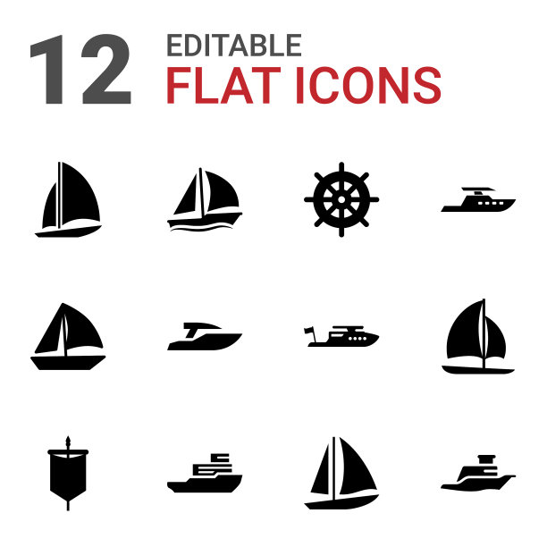 游艇的图标图片下载