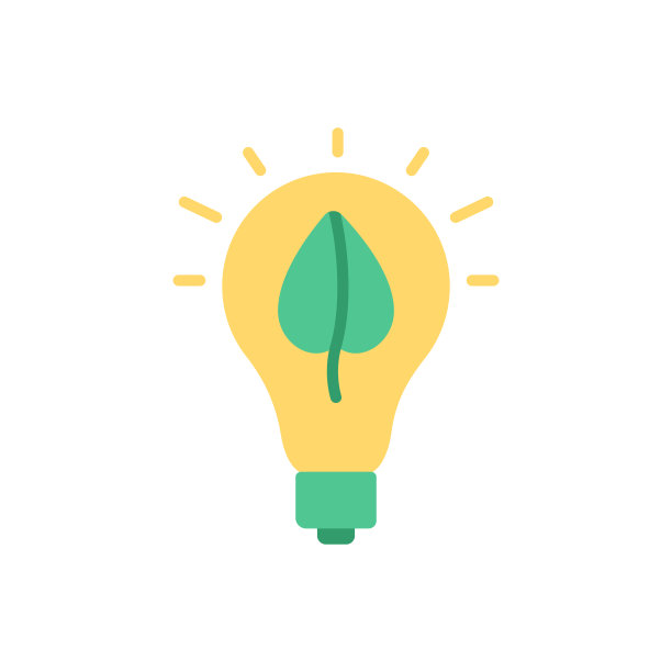 可再生能源矢量平面彩色图标图片下载