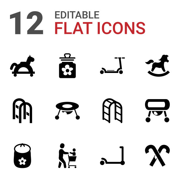 12个孩子图标图片下载