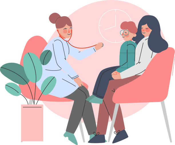 妈妈和她的儿科医生图片下载