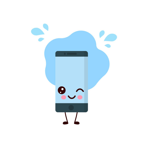 可爱的智能手机眨眼图片下载