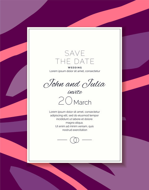 婚礼请柬可以节省时间图片下载