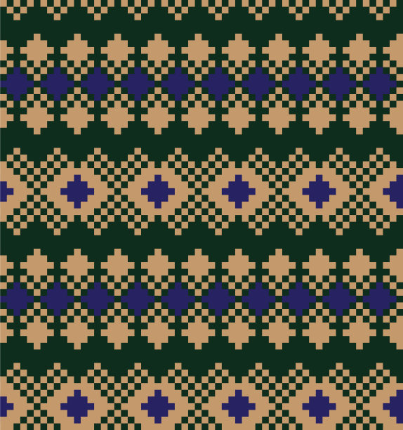 棕色圣诞集市岛无缝图案图片下载