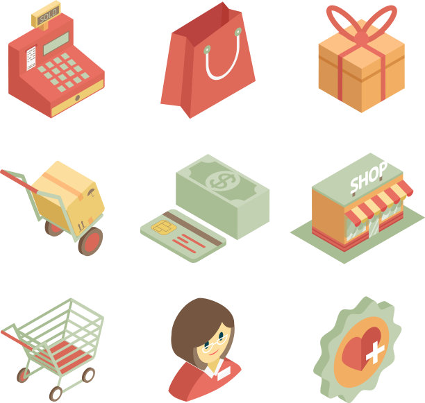 等距购物图标图片下载