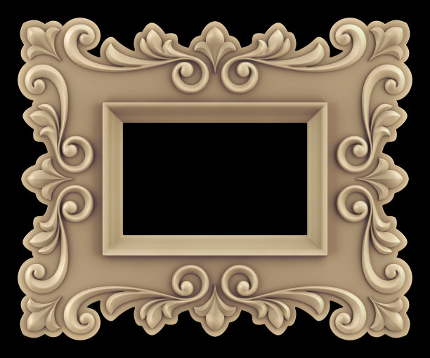 复古艺术画框图片下载