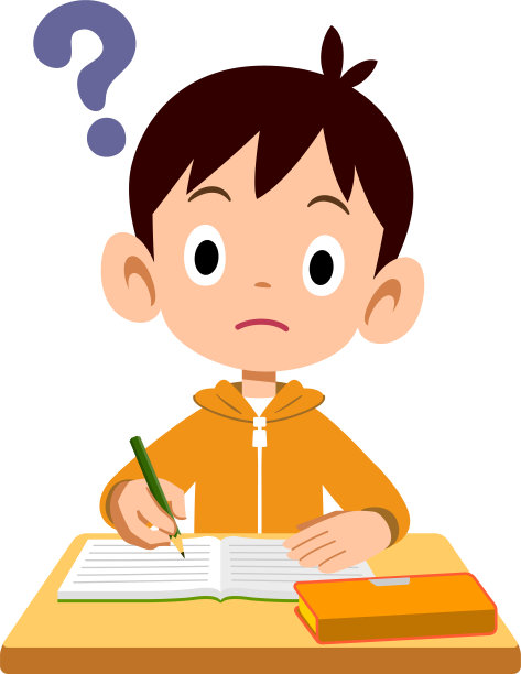 一个在课堂上有疑惑的小学生图片下载