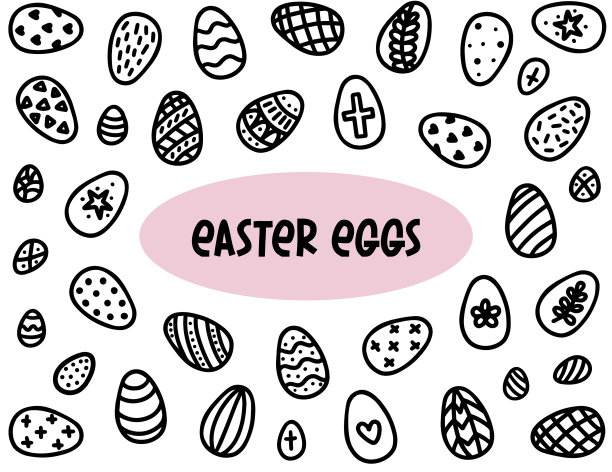 复活节彩蛋涂鸦集图片下载