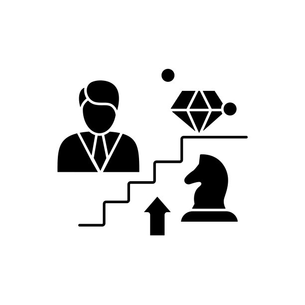 个人成长策略，字形图标图片下载