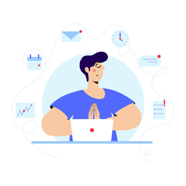 商人在冥想和放松图片下载