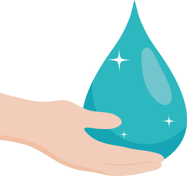 手里拿着一滴水闪闪发光的彩色图案图片下载