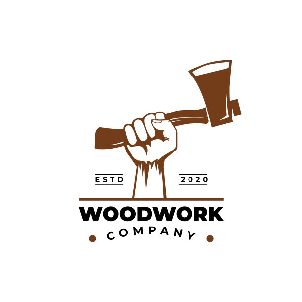 手斧标志logo设计模板图片下载