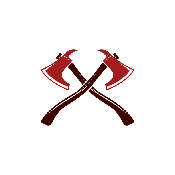 十字斧标志标志设计模板图片下载