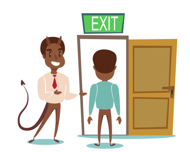 恶魔商人邀请男人开门图片下载