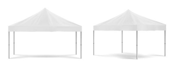 白色折叠促销帐篷节日帐篷图片下载