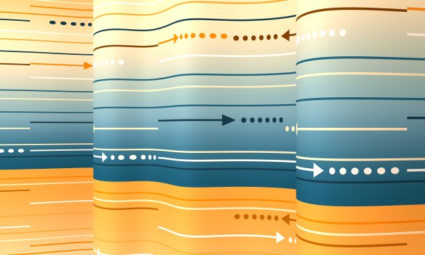 几何抽象背景与条纹波浪形表面图片下载