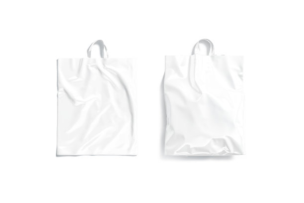 空白白环处理塑料袋模型，俯视图图片下载