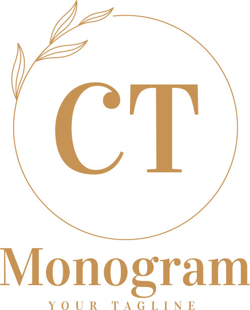 Ct初始的标志设计具有女性风格图片下载