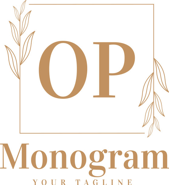 Op最初的标志设计具有女性风格图片下载